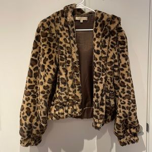 Cheetah bomber great going out jacket - amazing quality silk interior